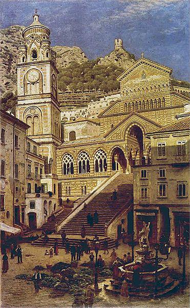 Aleksander Gierymski Amalfi Cathedral Spain oil painting art